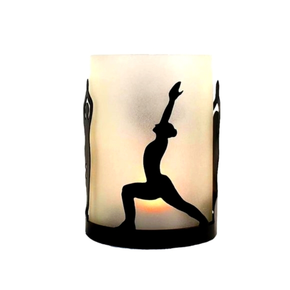 Yoga Tealight Candle Holder | Metal Candlestick | Art | Table Decor | Tr… - Picture 4 of 4